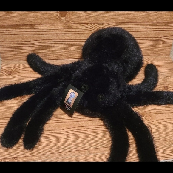 Cynthia Rowley Plush Black Spider Sequin Eye Halloween Stuffed Animal Pi… - Picture 2 of 5